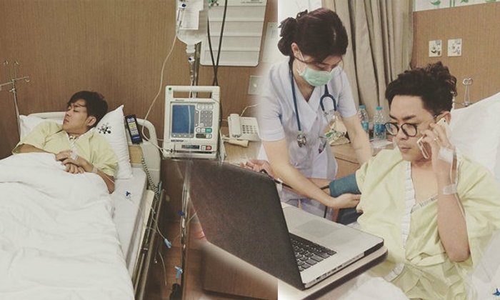 โจ๊ก โซคูล สปิริตสูง! ป่วยแต่ยังนอนทำงานบนเตียง