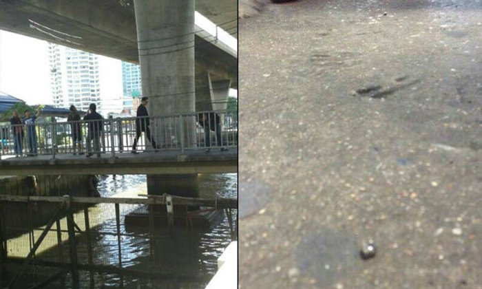 ด่วน! เกิดเหตุคนร้ายปาระเบิดใกล้ท่าเรือสาทร