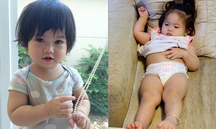 น้องนามรูป ลูกสาวไก่ มีสุข หน้าแบ๊วเหมือนตุ๊กตามาก