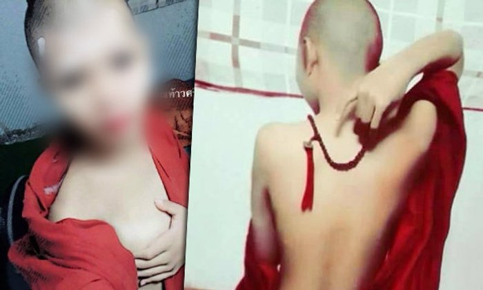 ชาวเน็ตอึ้ง! ภาพคล้ายเณรเซลฟี่ แต่งหน้า-โพสท่านางแบบ