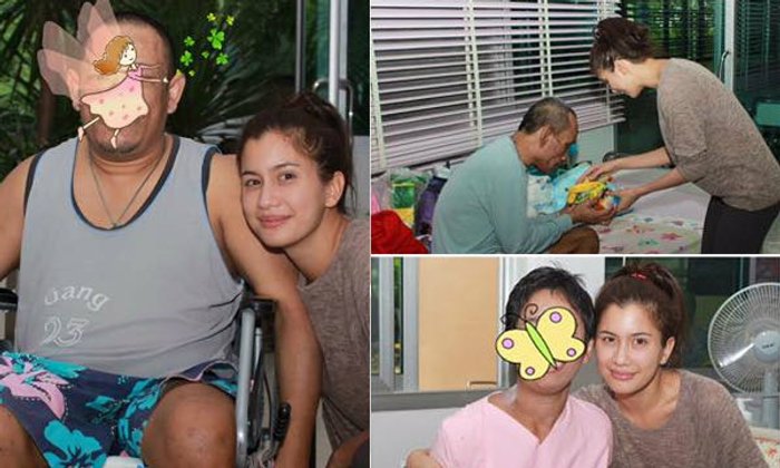 ชาวเน็ตชื่นชม "ปู ไปรยา" เยี่ยมผู้ป่วยวัดพระบาทน้ำพุ ถ่ายรูปไม่ถือตัว