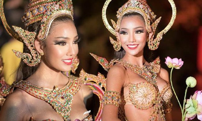 ดราม่า ชาวเน็ตวิจารณ์ชุดประจำชาติ "ปอไหม รัตติกร" โป๊เกินงาม