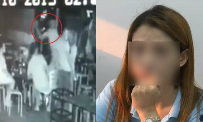 สาวถูกทหารตบคว่ำกลางร้านอาหาร ยันเอาเรื่องถึงที่สุด