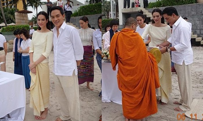 จี๊ด แสงทอง ควงขลุ่ยแต่งงานแล้ว ริมทะเลหัวหิน