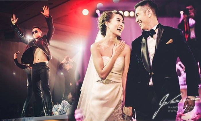เก๋ๆ ฉลองวิวาห์ เปรม เต้นเพลงบิ๊กแบง เอาใจเจ้าสาวชาวเกาหลี