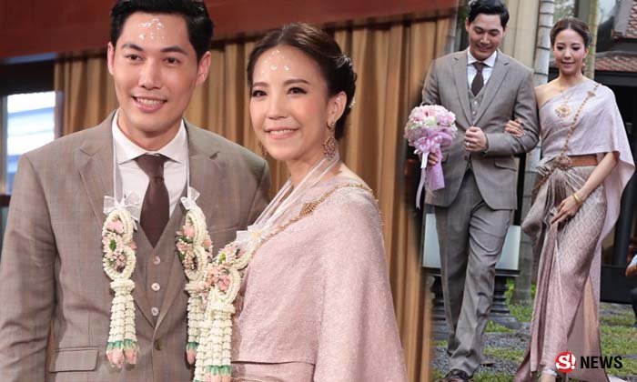 ชื่นมื่น หลุยส์ ควงปุ่น หวานใจนอกวงการฉลองวิวาห์