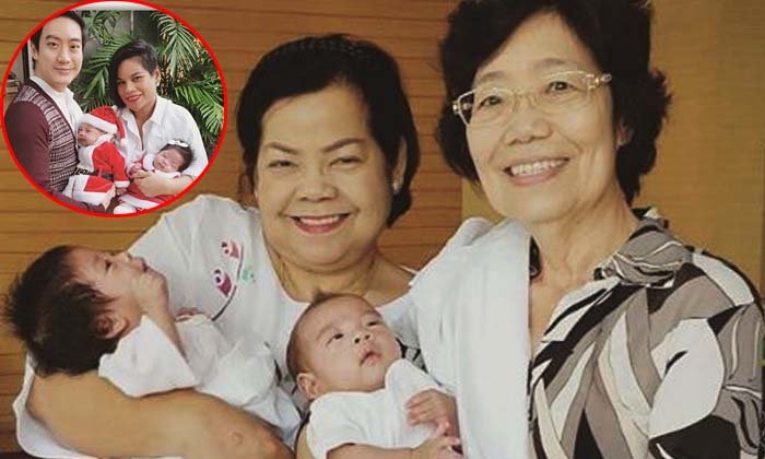 ภาพน่ารักคุณย่าอุ้มหลานชาย คุณยายอุ้มหลานสาว