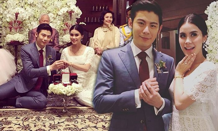 มัดหมี่ พิมดาว เข้าประตูวิวาห์ แต่งงานแฟนหนุ่ม สัว ศุภชัย