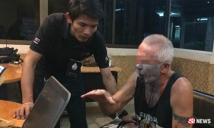 กะเทยเถื่อนพัทยาฟาดหน้าเฒ่าอังกฤษ ฉุนไม่ซื้อบริการ