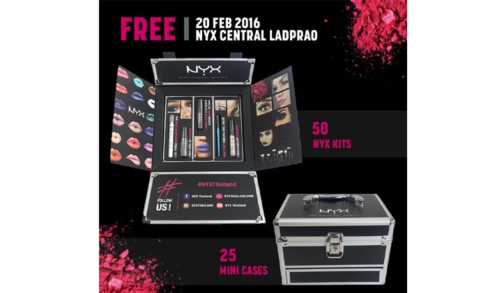 NYX แบรนด์โปรเฟสชั่นแนลเมคอัพจากแอลเอ ประเทศสหรัฐอเมริกา ฉลองเปิดเค้าเตอร์ใหม่ที่เซ็นทรัลลาดพร้าว