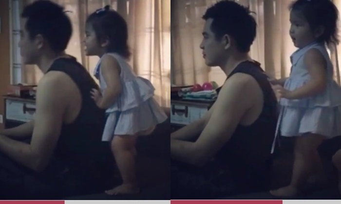 คลิปน่ารัก "น้องมะลิ" แกล้งพ่อปอ ทฤษฎี