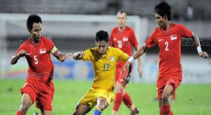 ผลบอล สุธีเหมา2ไทยบุกถล่มสิงคโปร์ 3-1