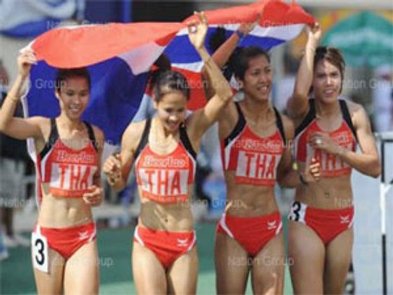 วิ่ง4x100 ไทยเจ๋ง เหมาทองเรียบ