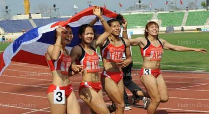 วิ่ง4x100ไทยเจ๋ง เหมาทองเรียบ