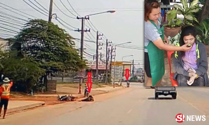 ชาวเน็ตตามหา บิ๊กไบค์เฉี่ยวนักศึกษาสาวล้ม เร่งเครื่องหนีไปเฉย