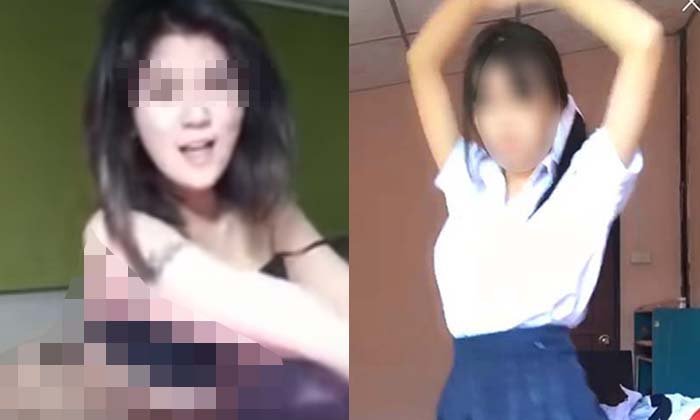 โผล่อีก! สาวใส่ชุด นร.โพสต์สยิว ส่วนสาวแก้ผ้าผ่าน FB live พบตำรวจพรุ่งนี้