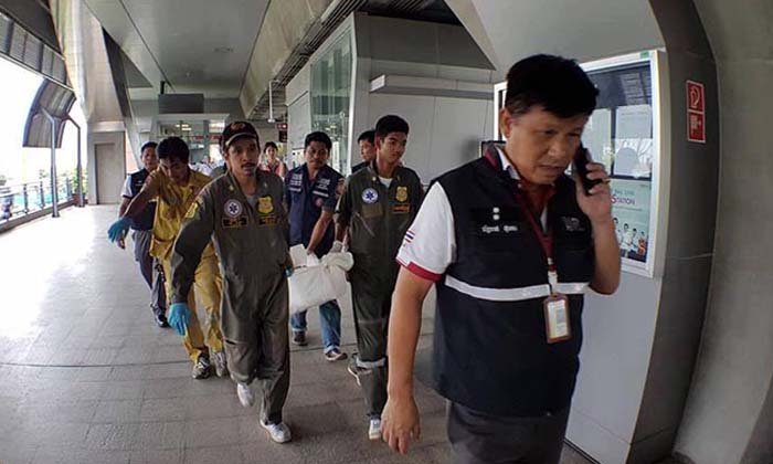 ถูกทับตาย!! หญิงตกรางรถไฟฟ้าแอร์พอร์ตลิงค์