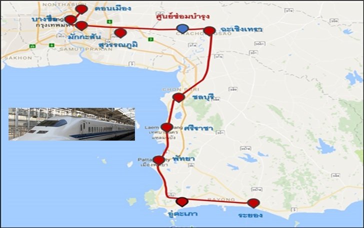ครม. เคาะสร้างรถไฟความเร็วสูงเชื่อม 3 สนามบิน จากอู่ตะเภา - กทม. ใช้เวลาไม่เกิน 45 นาที