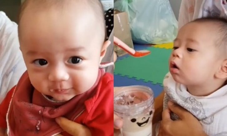 พี่สายฟ้ากินเก่งมากลูก น้องพายุจะกินทันไหม