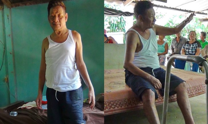 ลุงพายับ ชายป่วยอัมพฤกษ์ใจบุญ ลุกขึ้นยืนได้แล้วโดยไม่ต้องใช้เครื่องพยุง