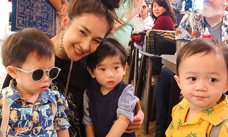 "เนย โชติกา" ดีใจน้องอคิณลูกชาย ได้เจอ "สายฟ้า-พายุ" ครั้งแรก