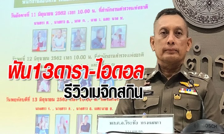 เปิดโพยตัวย่อ 13 ดารา-เน็ตไอดอล เจอตำรวจเรียกรับข้อหากรณีรีวิวสินค้าเครือเมจิกสกิน