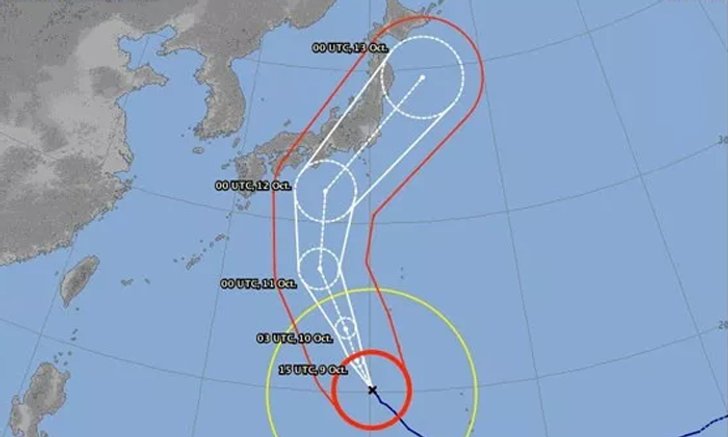 เตือนภัย 12 ต.ค. นี้ ซูเปอร์ไต้ฝุ่นฮากิบิสบุกญี่ปุ่น