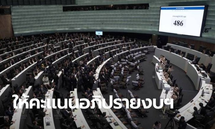 คนไทยให้คะแนน อภิปรายงบฯ ปี 63 ฝ่ายค้าน 6.94 ฝ่ายรัฐบาล 5.11