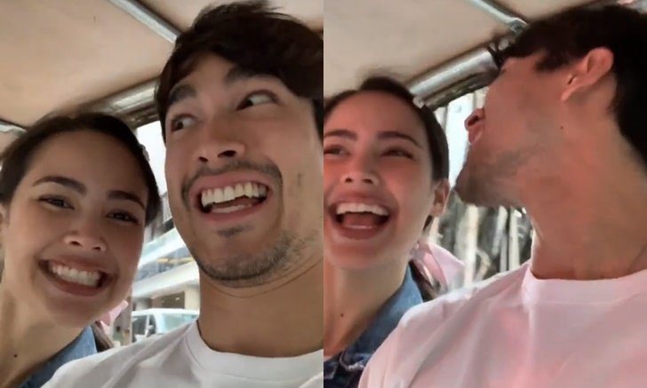 "ณเดชน์-ญาญ่า" ลงสตอรี่มุ้งมิ้งกันจริงๆ บนรถตุ๊กๆ ยังหวานได้