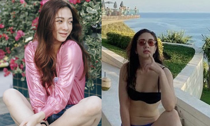 "แป้ง อรจิรา" นุ่งทูพีซชิลล์ริมทะเล แต่บอกเลยว่าท่านั่งไม่ธรรมดา