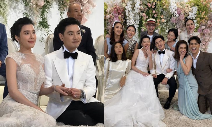 "บี มาติกา" ควงคู่ "ไฮโซกร" เข้าพิธีหมั้นหวานฉ่ำ เพื่อนดาราตบเท้าแสดงความยินดี
