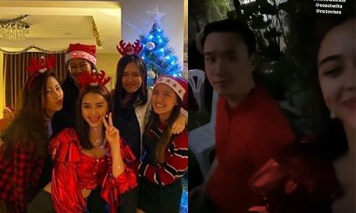 แฮปปี้สุดๆ "แพทริเซีย" ควง "โน้ต วิเศษ" ฉลองคริสต์มาส ตอกย้ำความหวาน