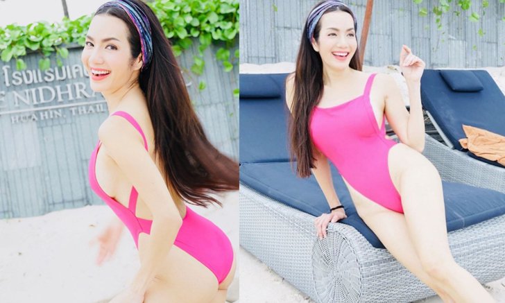 ทีเด็ดคุณแม่! "อ๋อม สกาวใจ" นุ่งวันพีซสีแซ่บ เว้าหน้าเว้าหลัง มองเพลินทุกช็อต