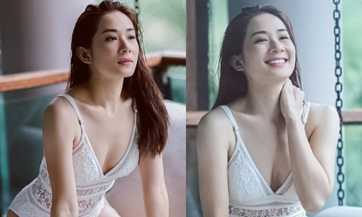 "หนิม คนึงพิมพ์" โชว์หุ่นแจ๋ว สวมชุดว่ายน้ำวันพีซลูกไม้ หวานเซ็กซี่ละมุนละไม