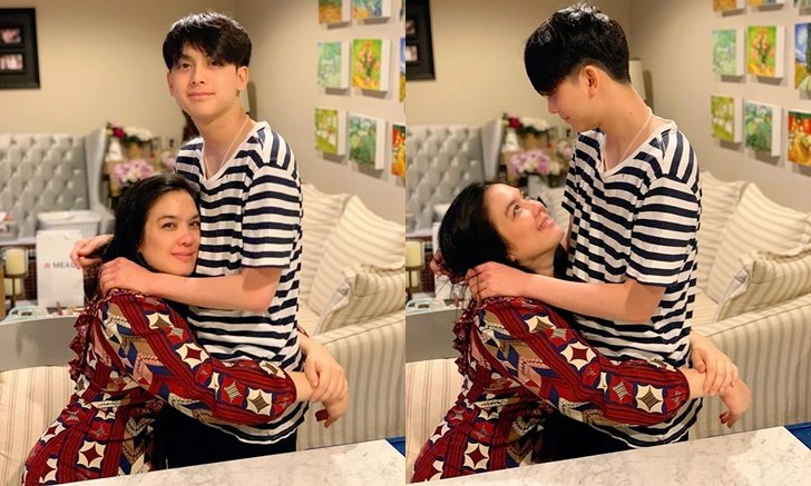 "น้องอชิ" ตกใจมาก เห็นแม่ "โบ ชญาดา" ร้องไห้ ลูกชายรีบกอดแม่
