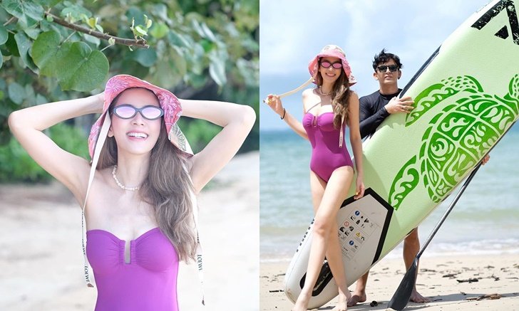 "เอ๋ พรทิพย์" อวดหุ่นแซ่บ บอก "ป๋อ ณัฐวุฒิ" หวงแหละดูออก