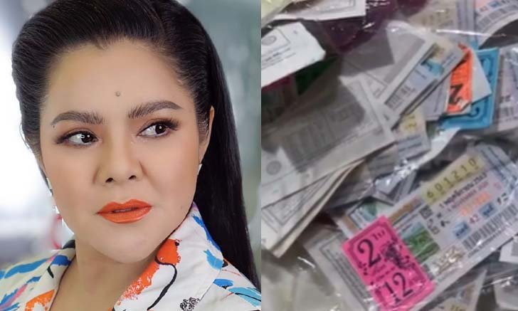 "ฮาย อาภาพร" ตรวจลอตเตอรี่ถุงใหญ่ ใจหายเกือบชวดกำไรงวดนี้