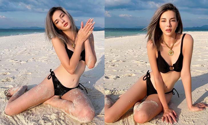 "ดิว อริสรา" เซ็กซี่ท้าลมหนาว ใส่บิกินี่สีดำขับผิว ความแซ่บไม่เคยแผ่วเลยจริงๆ