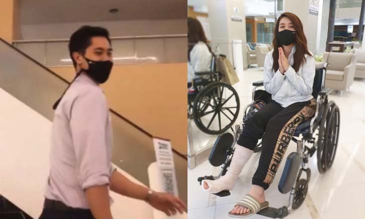 ฟาดเคราะห์! "เชียร์" อัปเดตอาการเอ็นข้อเท้าอักเสบ "ไฮโซบิ๊ก" คอยดูแลไม่ห่าง