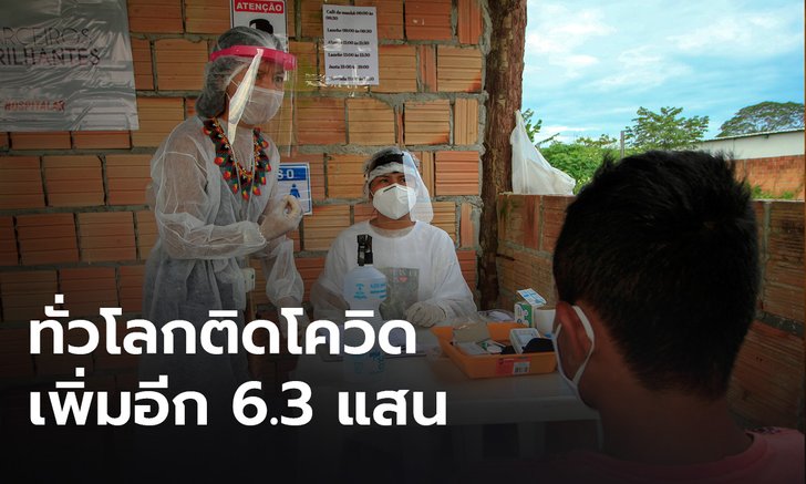 ทั่วโลกติดโควิด-19 พุ่งอีก 6.3 แสน รวมป่วยสะสมแล้ว 98 ล้าน