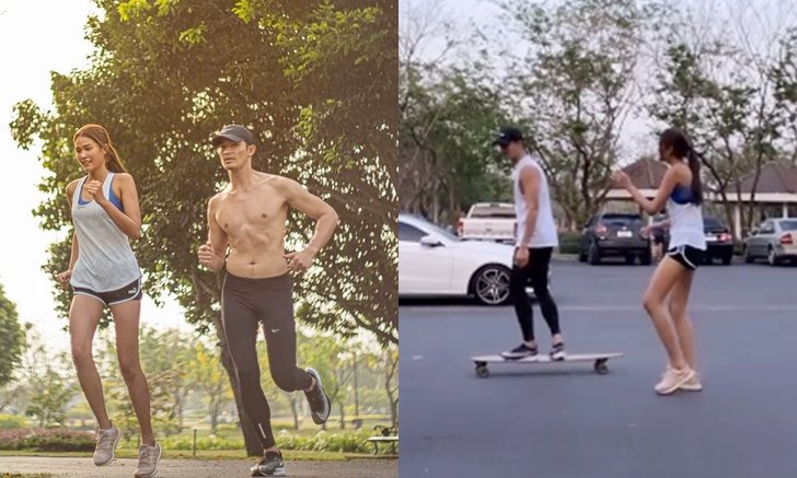 หวานอีกแล้ว "ตูมตาม-แนท" ชวนกันวิ่งออกกำลังกาย เปิดตัวแล้วใช่หรือเปล่า?