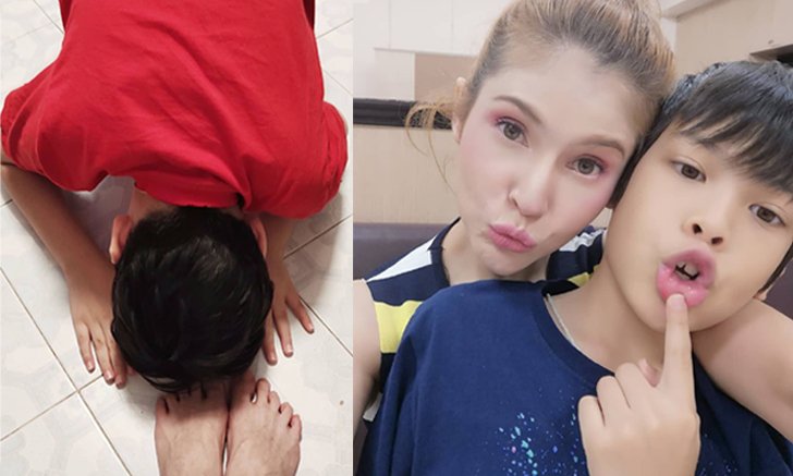 "แอนนี่" ซึ้ง "น้องฑีฆายุ" ก้มกราบเท้า ขอบคุณที่ทำให้แม่อยากเป็นคนที่ดีขึ้น