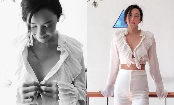 "นุ่น วรนุช" ทำขยี้ตารัวๆ ปลดเสื้อแหวกเนินอก ลุคนี้ได้ใจไปเต็มๆ