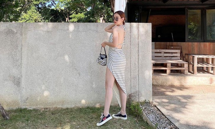 "แมท ภีรนีย์" แอบเซ็กซี่เปิดหลังโชว์ขาขาวจั๊วะ มาพร้อมแคปชั่นเด็ด
