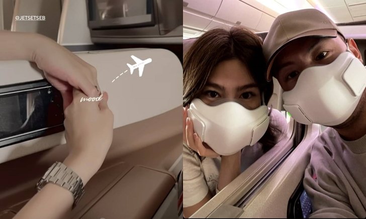 "ดิว อริสรา" กุมมือแฟนไฮโซ บินลัดฟ้าสู่สหรัฐอเมริกา หวานจัดหนักตั้งแต่ขึ้นเครื่อง