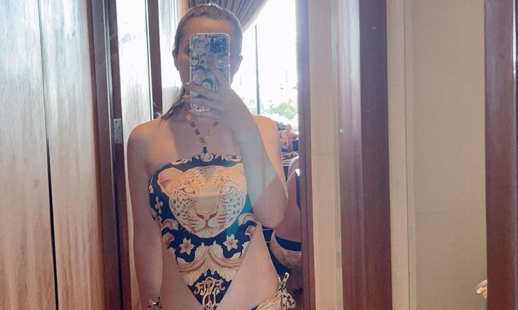 "เอ็ม บุษราคัม" โพสต์ภาพใส่ชุดว่ายน้ำ เจอแคปชั่นหลายคนถึงกับต้องซูม