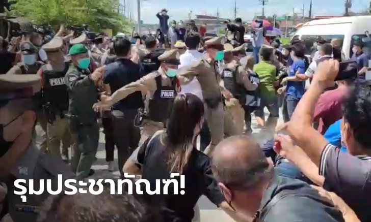 ชาวบ้านแหกวงล้อม รุมประชาทัณฑ์คนร้ายฆ่าปาดคอสาวโรงงาน เจ็บอ่วมทั้งโจร ทั้ง ตร.