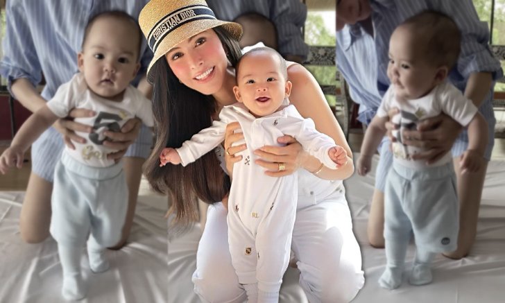 "น้องกวินท์" อยากเดินแล้วครับ "ศรีริต้า" ตื่นเต้นมาก เปิดคลิปลูกชายย่ำเท้าดุ๊กดิ๊ก พลังเยอะสุดๆ