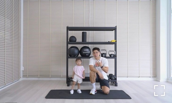 "น้องโนล่า" รับบทผู้ช่วยเทรนเนอร์ให้ "พ่อมิกกี้" น่าเอ็นดูมากลูกสาวท่าเป๊ะ