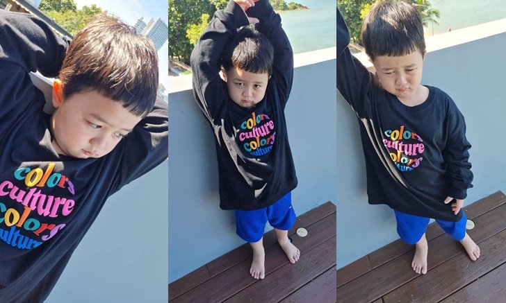 "ชมพู่" โพสต์รูป "น้องพายุ" เอ็นดูลูกชายถูกแม่แซวกลางไอจี